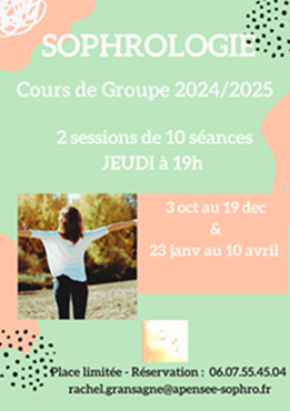 Cours de groupe le jeudi soir à partir du 3 oct. - Plus d'informations sur les actualités du moment - ici